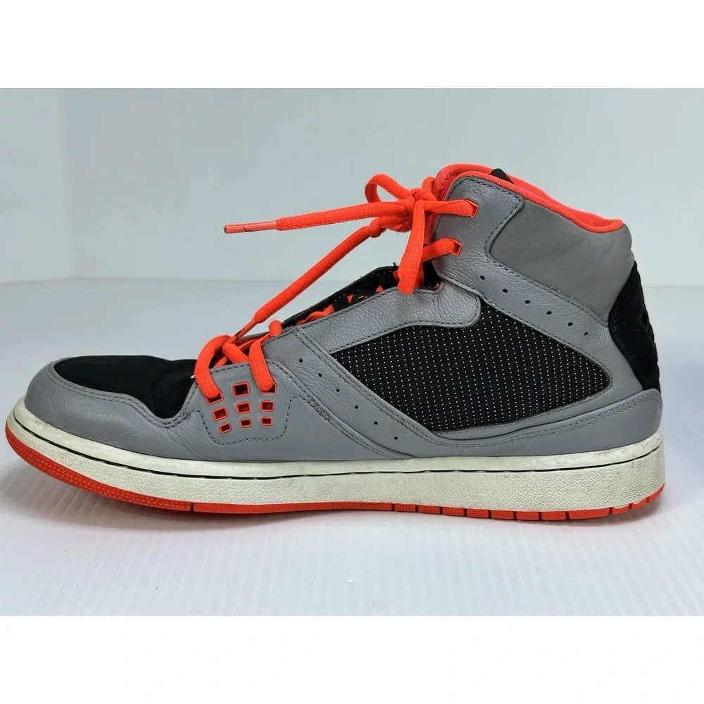 Nike Air Jordan 1 Flight Stealth Crimson Shoes Size 10 Gray Black 372704-028